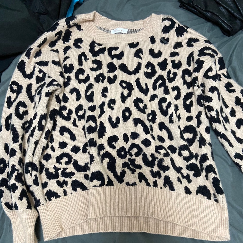 Cheetah print sweatshirt